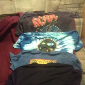 4 brand new graphics tees